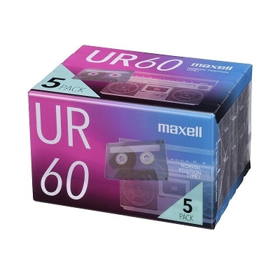 maxell 60分 カセットテープ(5本パック)[UR60N5P]