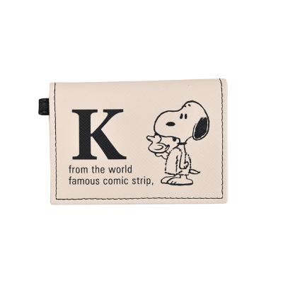 Snoopy リール付2つ折りパスケース バスタイム K