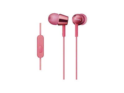 SONY スマートフォン用密閉型インナーイヤーレシーバー(リモコン付) MDR-EX150AP/Pink