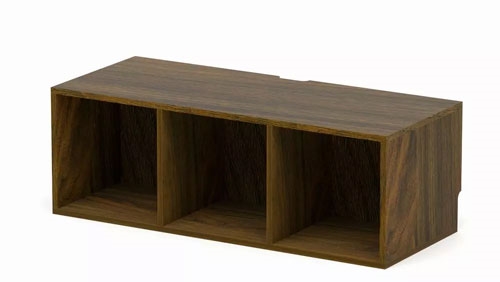 ユニオンレコードラック ロープレーヤー台 3BOX ブラウン[DULP-L300PBR]