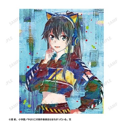 ゆきのした油絵F3(273×220mm)