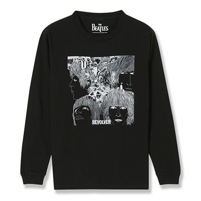 The Beatles/The Beatles Revolver Cover Tracklist L/S Tee Black/Mサイズ