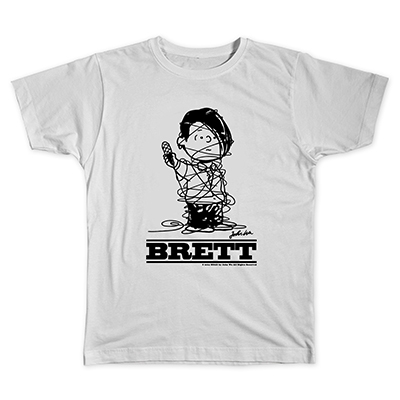 PEANUTS COMIC STYLE×ブリット・ポップ・スター T-shirt BRETT White/Sサイズ