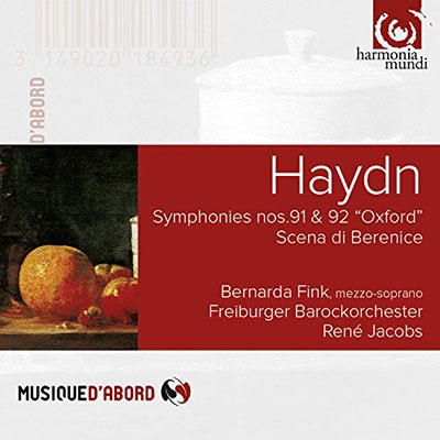 ルネ・ヤーコプス/ハイドン: 交響曲第91番、第92番《オックスフォード 