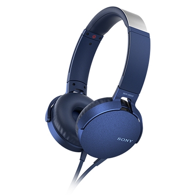 SONY ステレオヘッドホン(リモコン付) MDR-XB550 レッド