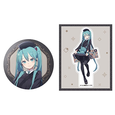 【70％OFF】 初音ミク/初音ミク×SOLWA おっきめ缶バッジ&ステッカーセット コレクション