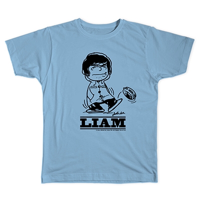 PEANUTS COMIC STYLE×ブリット・ポップ・スター T-shirt LIAM Light Blue/Sサイズ
