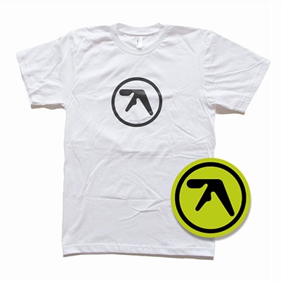 Aphex Twin/Aphex Twin/LOGO T-Shirt White Set[ロゴステッカー+T