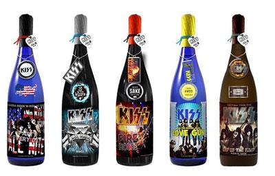 Kiss/KISS「ロックレジェンズ酒シリーズ」ギフトボックス入り5本セット