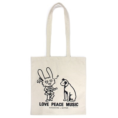 忌野清志郎/忌野清志郎×NIPPER LOVE PEACE MUSIC トートバッグ
