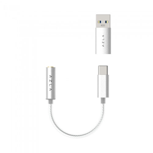 AZLA Smart DAC A100 Type-C to 3.5mm4˥ۥ󥸥åѴ֥ Silver[AZL-A100-SLV]