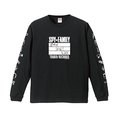 SPY×FAMILY』 × TOWER RECORDS ロングスリーブTシャツ ブラック Mサイズ