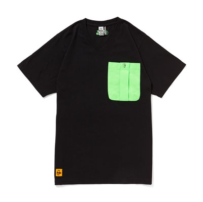 TOWER RECORDS×CHUMS PARTY POCKET TEE BLACK/Sサイズ