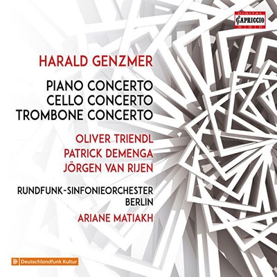 Harald Genzmer: Piano Concerto, Cello Concerto, Trombone Concerto Harald Genzmer: Piano Concerto, Cello Concerto, Trombone Concerto