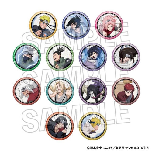 NARUTO-ナルト- 疾風伝 闘志!!トレーディング缶バッジ(13個入りBOX)
