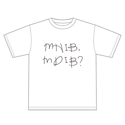 メジャーデビュー記念Tシャツ「MHiB,MDiB?」WHITE (新潟限定) Sサイズ