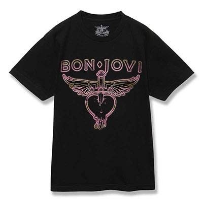 Bon Jovi/Pink Logo S/S Tee Mサイズ