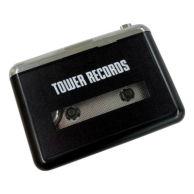 TOWER RECORDS カセットプレーヤー ブラック