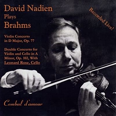 David Nadien Plays Brahms David Nadien Plays Brahms