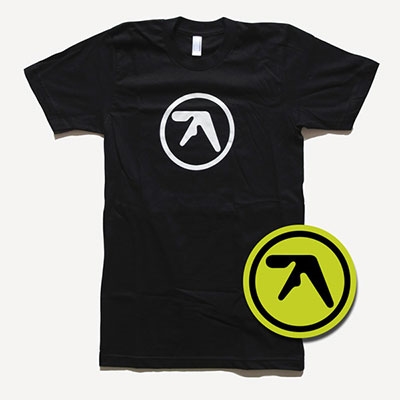 Aphex Twin/Aphex Twin/LOGO T-Shirt Black Set[ロゴステッカー+T 