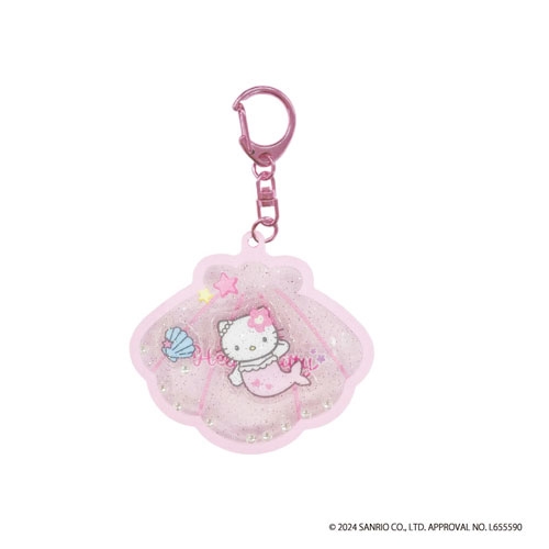 ハローキティ マーメイドシャカシャカアクリルキーホルダー ピンク[KT08-04]