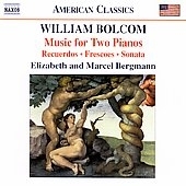 Bolcom: Works for Two Pianos - Recuerdos, Frescoes for 2 Pianos, Harmonium and Harpsichord (Arr. 2 Piano), Sonata for Two Pianos in One Movement, Interlude, The Serpent's Kiss (Ragtime), Through Eden's Gates (Cakewalk) Bolcom: Works for Two Pianos - Recuerdos, Frescoes for 2 Pianos, Harmonium and Harpsichord (Arr. 2 Piano), Sonata for Two Pianos in One Movement, Interlude, The Serpent's Kiss (Ragtime), Through Eden's Gates (Cakewalk)