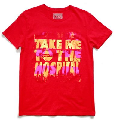 The Prodigy 「Take Me To The Hospital」 T-shirt Cherry Red/Sサイズ＜タワーレコード限定＞