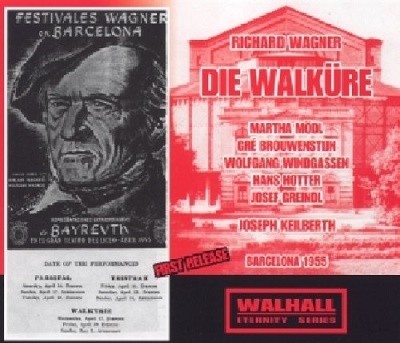 WAGNER:DIE WALKUERE (4/27/1955):JOSEPH KEILBERTH(cond)/BAMBERG SO/GRE BROUWENSTIJN(S)/WOLFGANG WINDGASSEN(T)/ETC