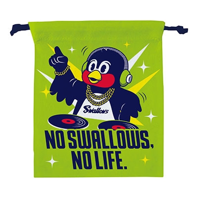 NO SWALLOWS, NO LIFE. 2019 ディスコ つば九郎 缶バッジ