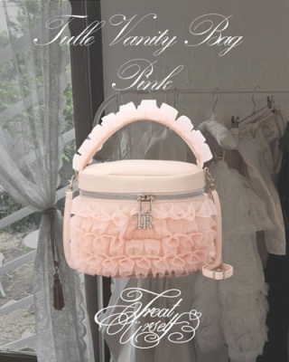 Treat Ürself Tulle Vanity Bag Book Pink