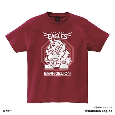 EVANGELION×EAGLES Tシャツ(マスコット)/Sサイズ EVANGELION×EAGLES Tシャツ(マスコット)/Sサイズ