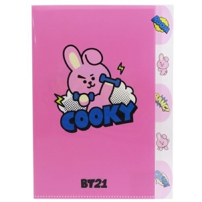 BT21/BT21 5インデックス クリアファイル/COOCY