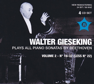 륿/Walter Gieseking Plays All Piano Sonatas by Beethoven Vol.2 No.16-No.32 (Less No.22)[ANDRCD9124]