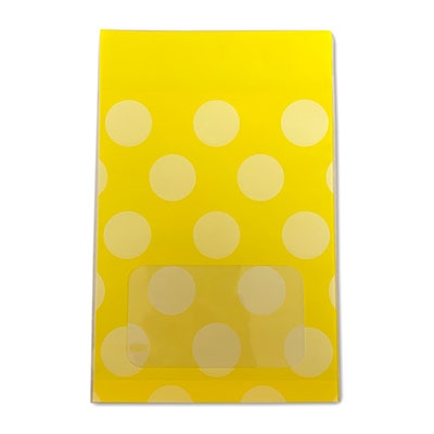 タワレコ 推し色ラッピング袋 Yellow(水玉)[MD01-5562]