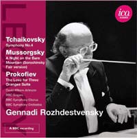 Tchaikovsky: Symphony No.4; Mussorgsky: A Night on the Bare Mountain  (Sorochinsky Fair Version); Prokofiev: The Love for Three Oranges Suite