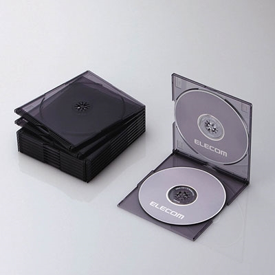ELECOM CD/DVDॱ(2Ǽ)(10ѥå)/ꥢ֥å[CCD-JSCSW10CBK]