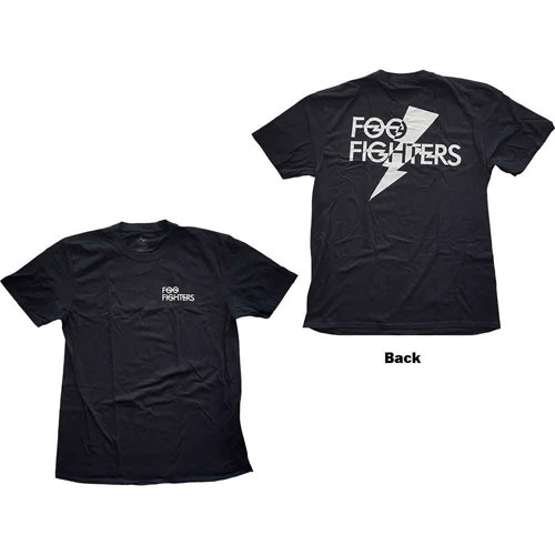 Foo Fighters/FOO FIGHTERS Flash Logo (Black) (Back Print)T L[FOOTS-28MBL]