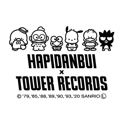 はぴだんぶい Tower Records T Shirts ホワイト タキシードサム Mサイズ