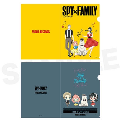 SPY×FAMILY』 × TOWER RECORDS A4クリアファイル2枚セット