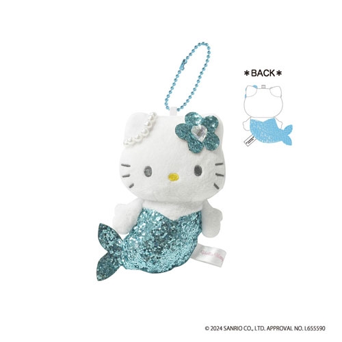 ハローキティ グリッターマスコット マーメイド(ブルー)[KT46-02]