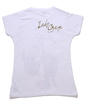 Lady Gaga/Lady Gaga Ladies T-shirt White/Sサイズ