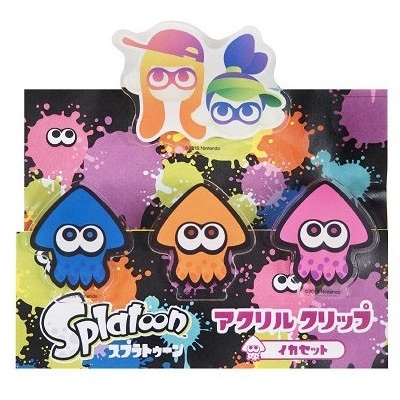 スプラトゥーン アクリルクリップ 4種セット シオカラーズセット