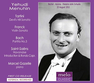 桼ǥ˥塼/Yehudi Menuhin - The Ascona Recital 1952[MC2003]