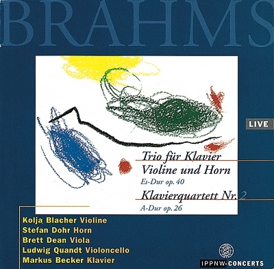 コーリャ・ブラッハー/ブラームス: ホルン三重奏曲変ホ長調、ピアノ