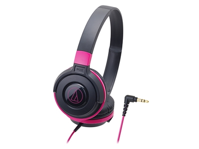 audio-technica ݡ֥إåɥۥ ATH-S100 Black Pink[ATH-S100BPK]