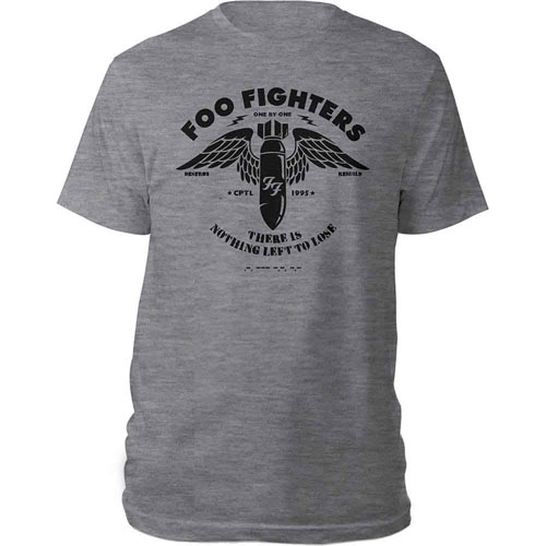 Foo Fighters/FOO FIGHTERS Stencil (Grey)T L[FOOTS-05MGL]