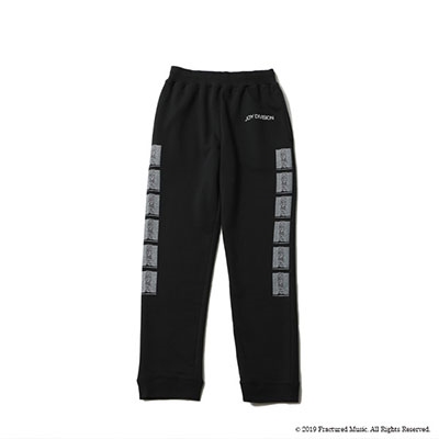 Joy Division/UNKNOWN PLEASURE SWEAT PANTS BY STUDIO RUDE BLACK Mサイズ