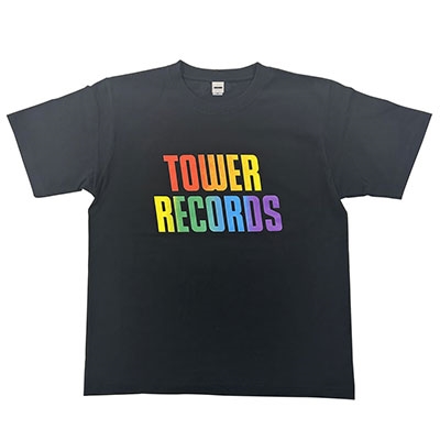 TOWER RECORDS T-shirt RAINBOW ֥å M[MD01-9042]