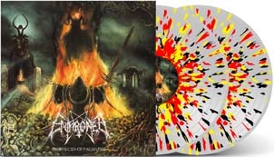 Enthroned/Prophecies Of Pagen Fire＜Clear Vinyl With Red/Yellow/Blk ...