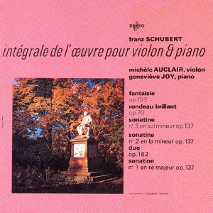 エラート･アニヴァーサリー50 20::シューベルト:ヴァイオリンとピアノのための作品集
